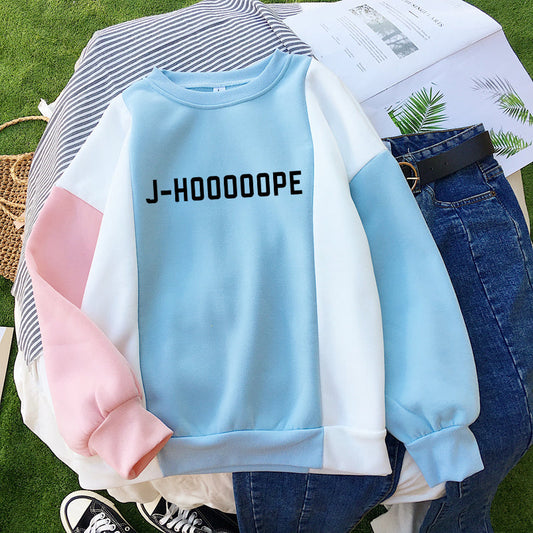 BTS JHOOOOOPE SWEATSHIRT (pink/blue)