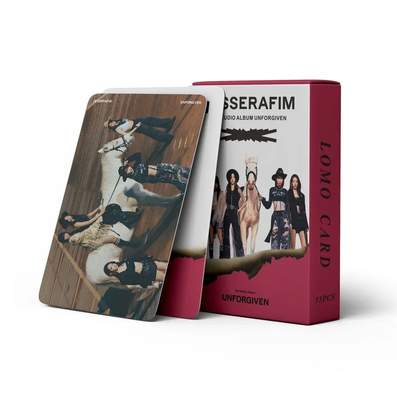 KIT WITH 55 PHOTOCARDS LE SSERAFIM UNFORGIVEN