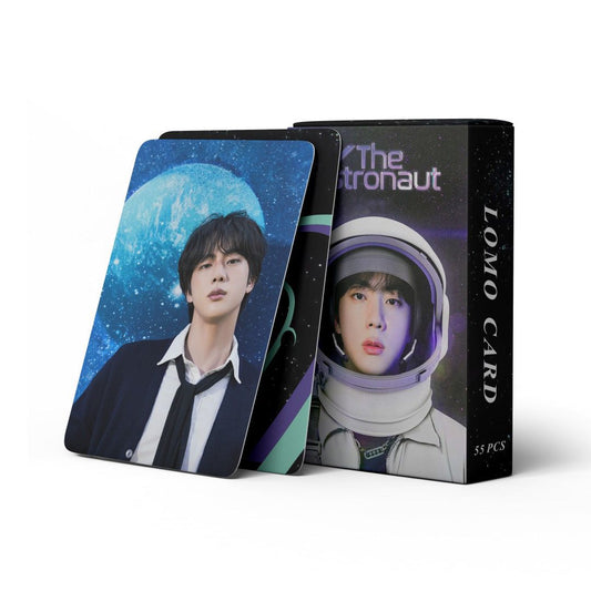 KIT CON 55 FOTOCARDS EL ASTRONAUTA JIN BTS (2 modelos)