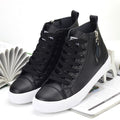 WOMEN’S HIGH-TOP SNEAKERS (black and white)