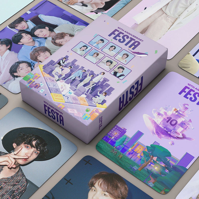 KIT WITH 55 PHOTOCARDS BTS PARTY 2023 10TH ANNIVERSARY