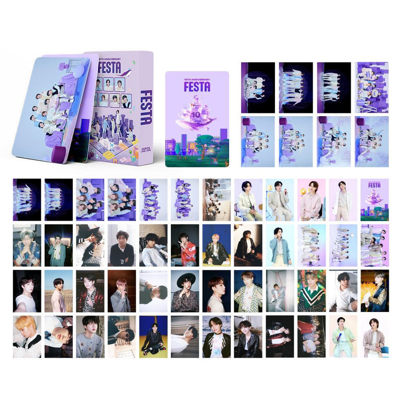 KIT WITH 55 PHOTOCARDS BTS PARTY 2023 10TH ANNIVERSARY