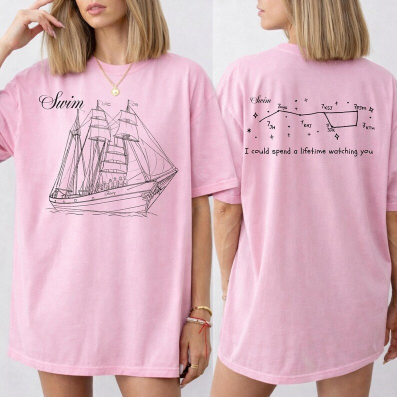 CAMISETAS BTS SWIM 100% ALGODÃO