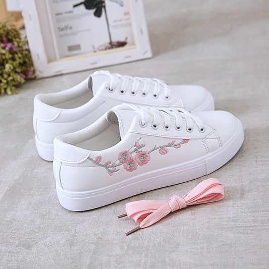 FLOWER WOMEN'S SNEAKERS (blue and pink)