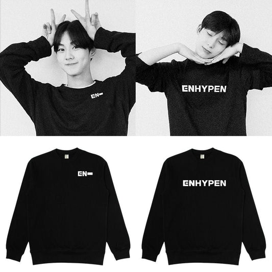 ENHYPEN SWEATSHIRT (black and white)