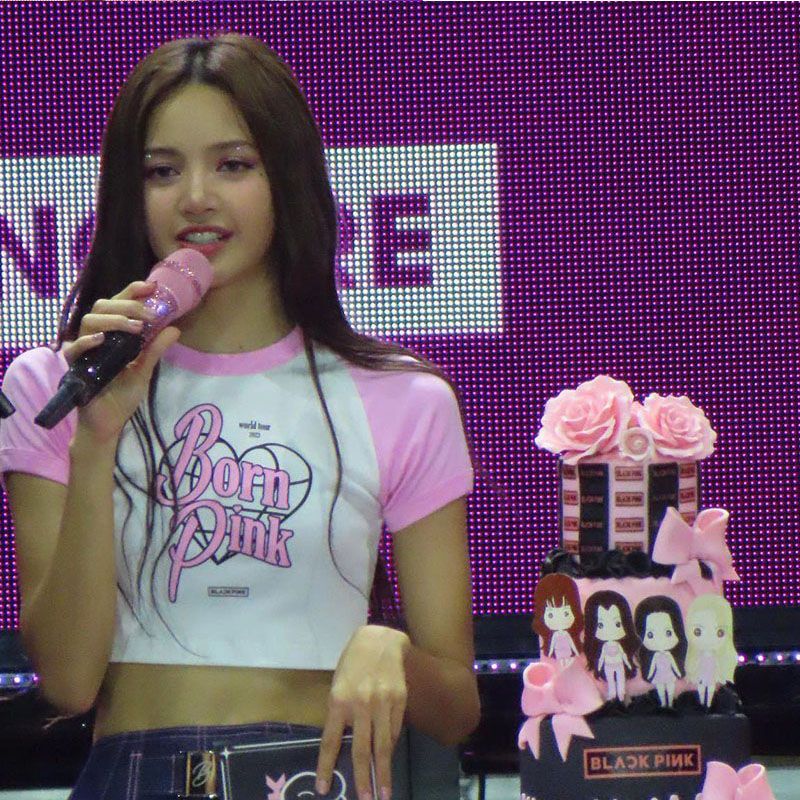 CAMISETA E CROPPED BLACKPINK BORN PINK 100% ALGODÃO