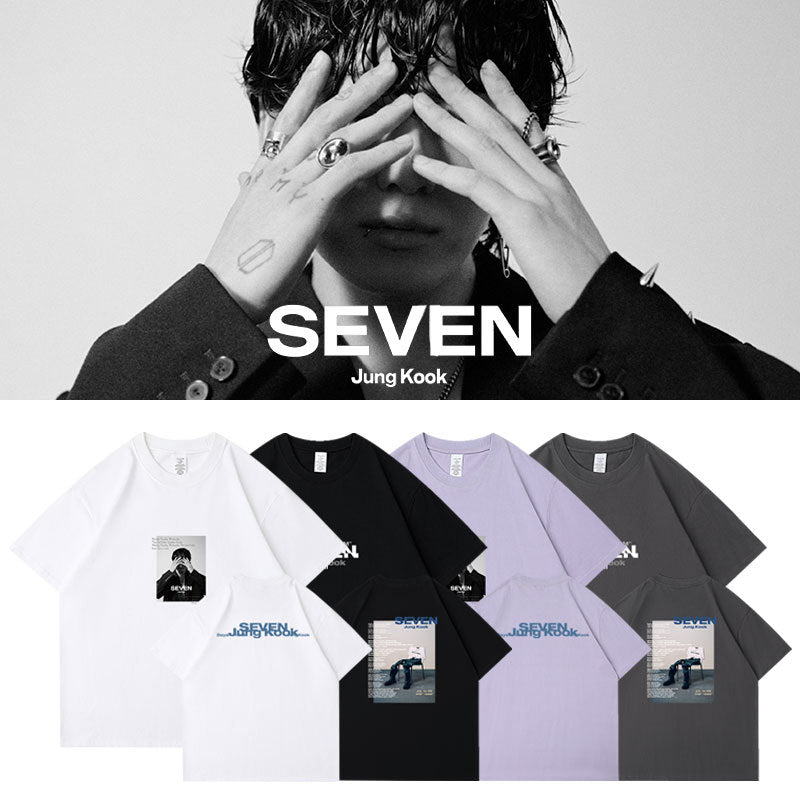 CAMISETAS JUNGKOOK SEVEN 100% ALGODÃO