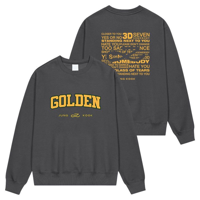 JUNGKOOK GOLDEN SWEATSHIRT (various colors)