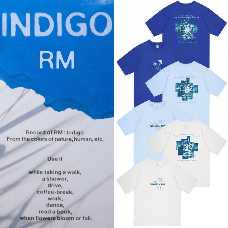 CAMISETA RM INDIGO 100% ALGODÓN (varios colores)