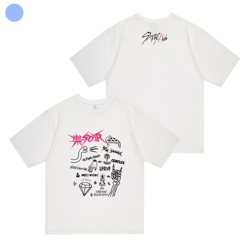 STRAY KIDS 樂-STAR T-SHIRT 100% COTTON (various colors)