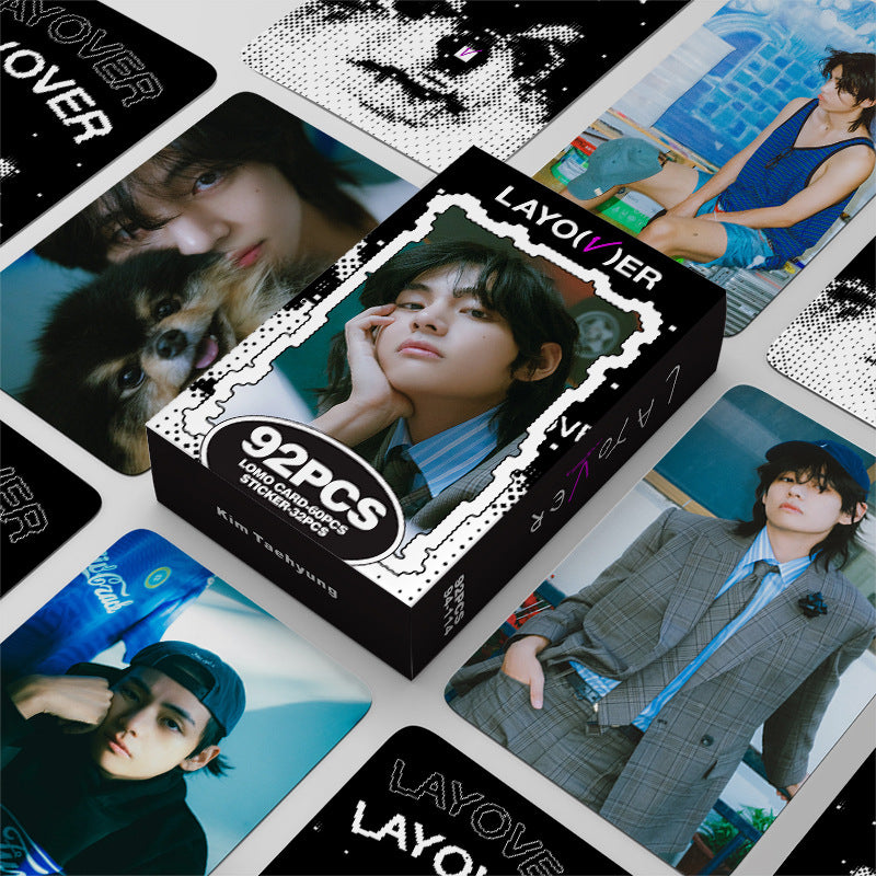 KITS 92 PÇS (60 PHOTOCARDS + 32 ADESIVOS) V LAYO(V)ER