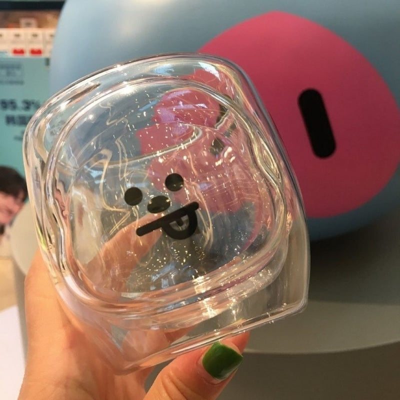 TAZA DE CRISTAL BT21 BTS