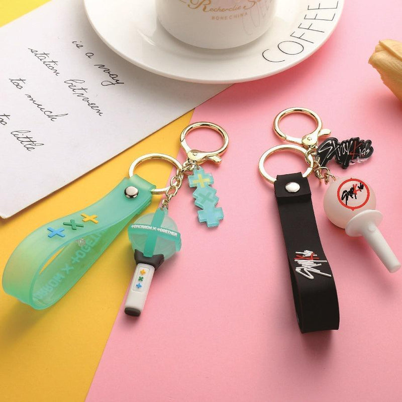 LIGHTSTICKS KEYCHAINS VARIOUS KPOP GROUPS