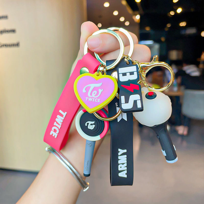 LIGHTSTICKS KEYCHAINS VARIOUS KPOP GROUPS