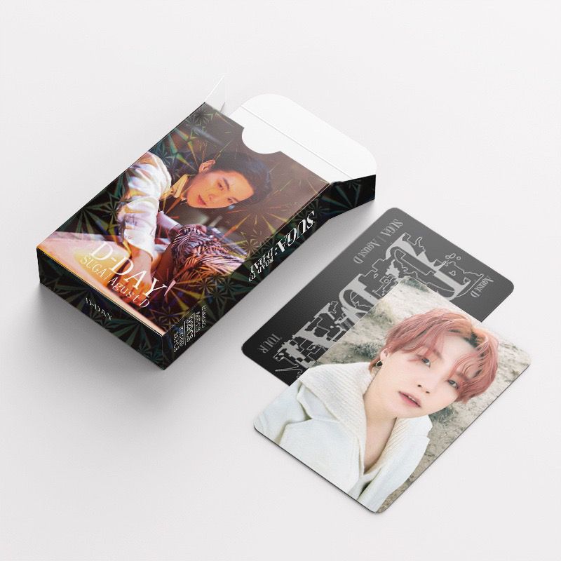 KIT 92 PÇS (60 PHOTOCARDS + 32 ADESIVOS) SUGA: ROAD TO D'DAY