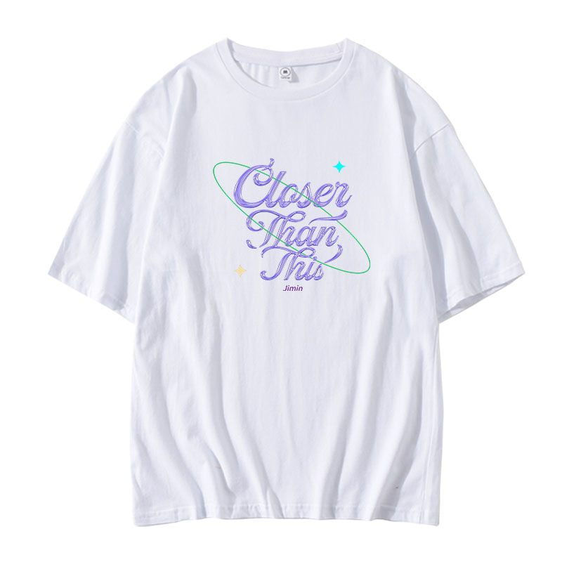 CAMISETA CLOSER THAN THIS JIMIN BTS 100% ALGODÃO