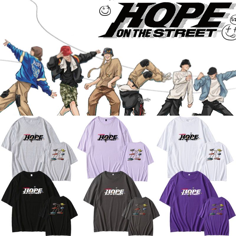 CAMISETA JHOPE HOPE ON THE STREET 100% ALGODÃO