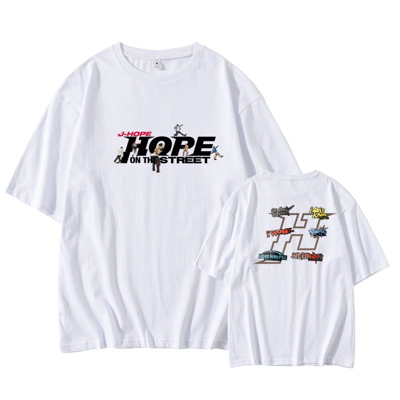 CAMISETA JHOPE HOPE ON THE STREET 100% ALGODÃO