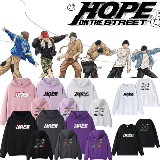 JHOPE ESPERANZA EN LA CALLE SUDADERAS