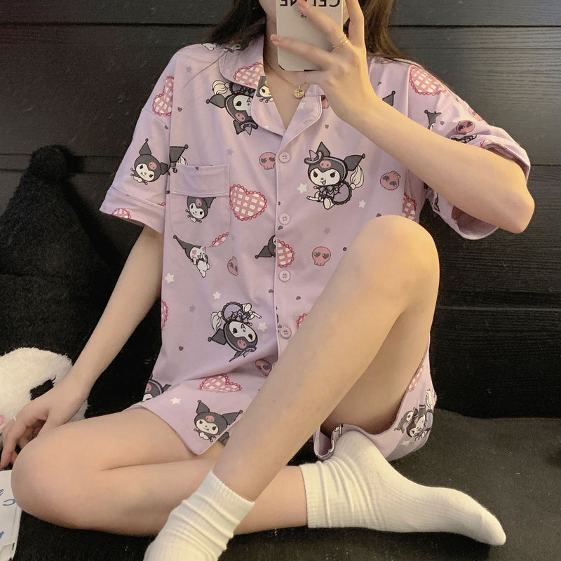 PIJAMAS VERÃO KUROMI MY MELODY VÁRIAS ESTAMPAS