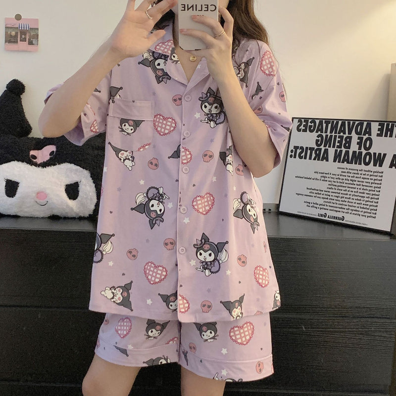 PIJAMAS VERÃO KUROMI MY MELODY VÁRIAS ESTAMPAS