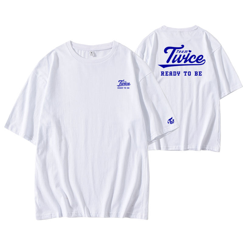 CAMISETAS TWICE 5TH WORLD TOUR READY TO BE 100% ALGODÃO