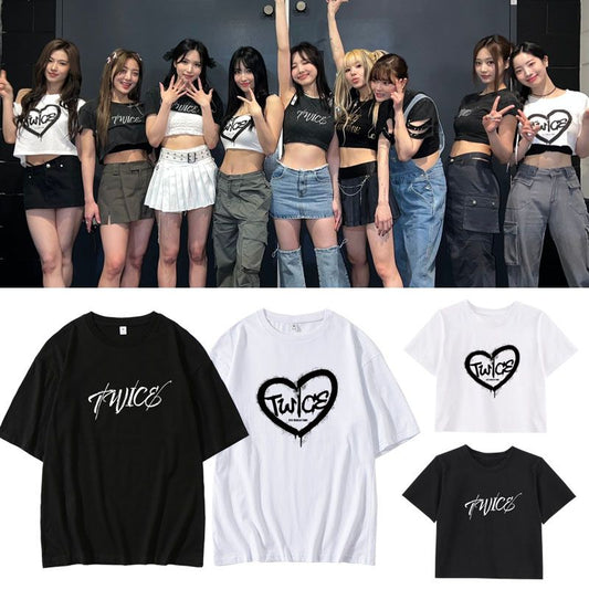 CAMISETAS E CROPPEDS TWICE READY TO BE 100% ALGODÃO