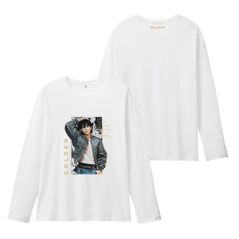 CAMISA MERCH JUNGKOOK GOLDEN 100% ALGODÃO