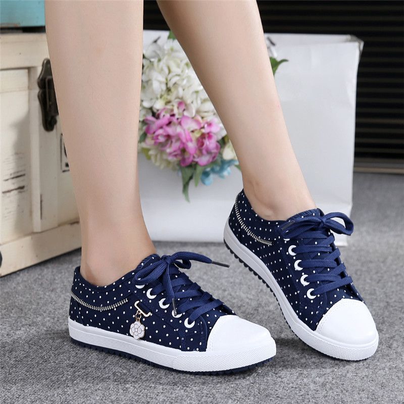 WOMEN'S POÁ SNEAKERS (light blue/navy blue)