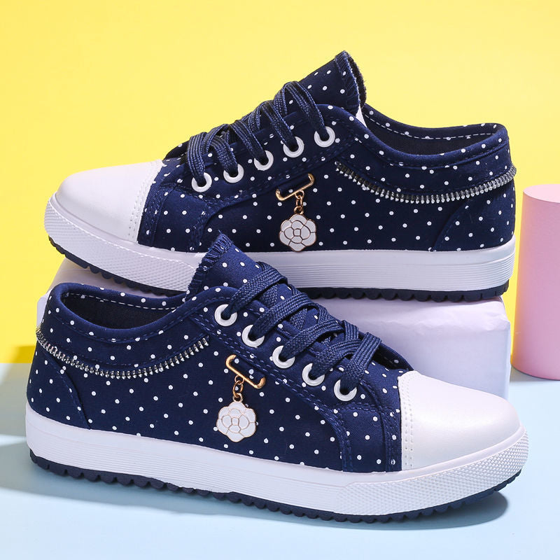 SNEAKERS POÁ PARA MUJER (azul claro/azul marino)