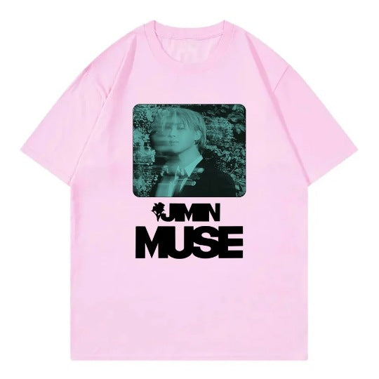 CAMISETAS JIMIN MUSE 100% ALGODÃO (várias cores)