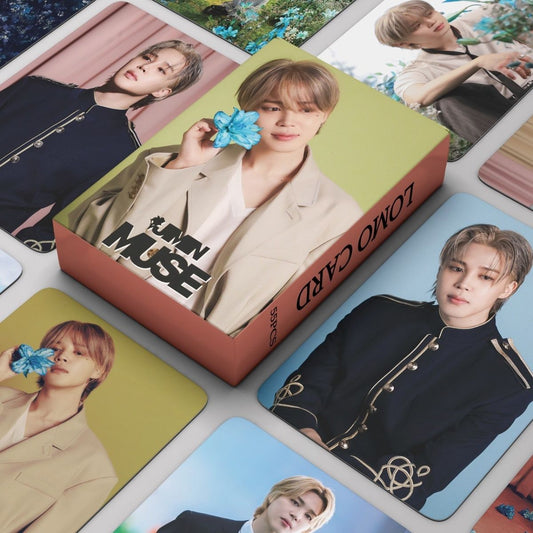 KIT CON 55 FOTOCARDS DE JIMIN MUSE (en 2 modelos)