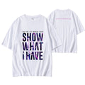 CAMISETAS IVE 1St WORD TOUR 2024 "Show What i have" 100% ALGODÃO