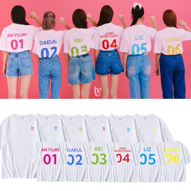 CAMISETAS IVE (Todas as integrantes)