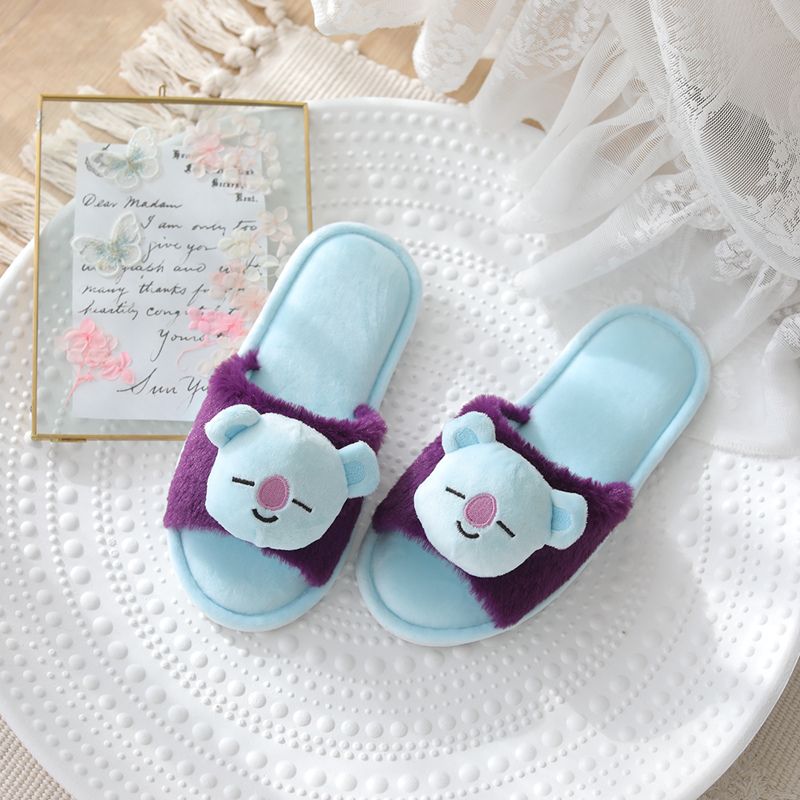 PANTUFAS BT21 BORDADAS E PELUCIADAS