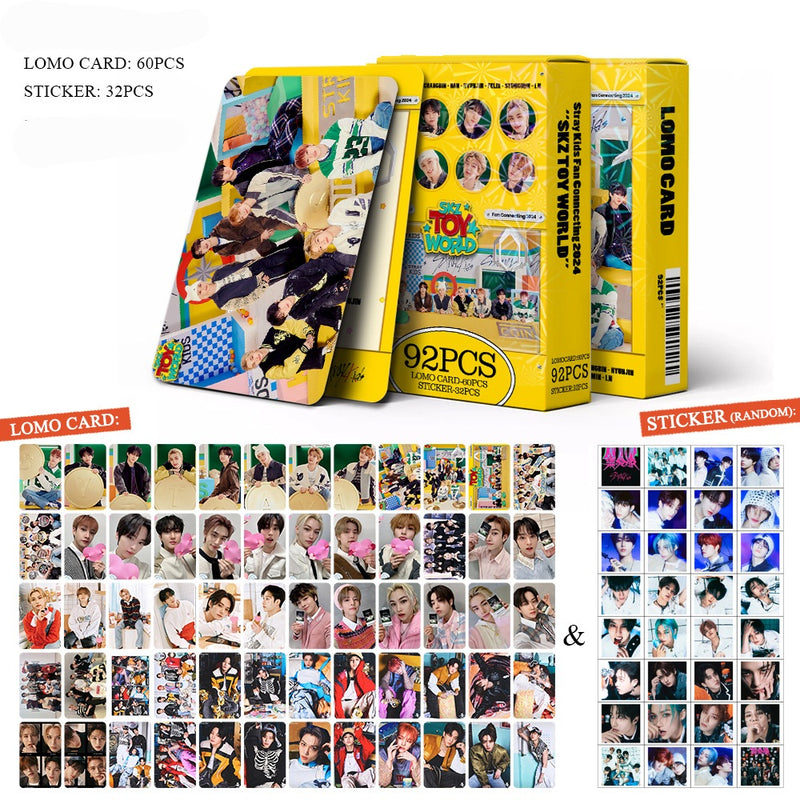 KITS 92 PCS (60 PHOTOCARDS + 32 STICKERS) 2024 ATEEZ WORLD TOUR