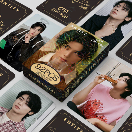 CHA EUN WOO KITS - 92 PCS (60 PHOTOCARDS + 32 STICKERS)