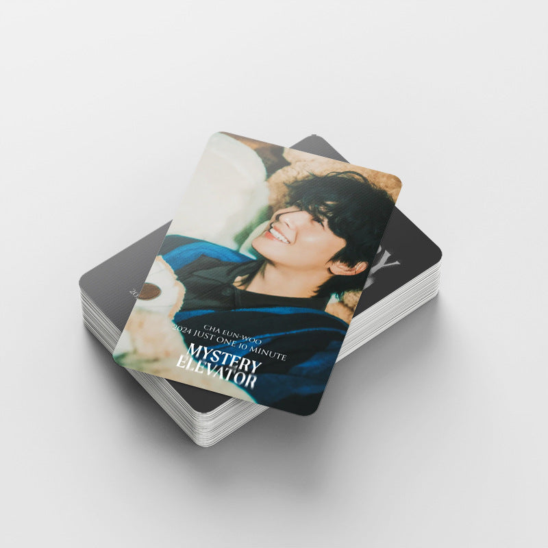 KITS CHA EUN WOO - 92 PÇS (60 PHOTOCARDS + 32 ADESIVOS)