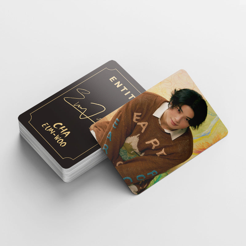 KITS CHA EUN WOO - 92 PÇS (60 PHOTOCARDS + 32 ADESIVOS)