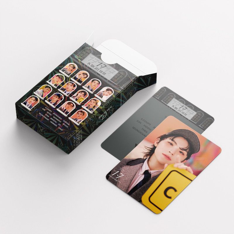 KIT 92 PÇS (60 PHOTOCARDS + 32 ADESIVOS) SEVENTEEN