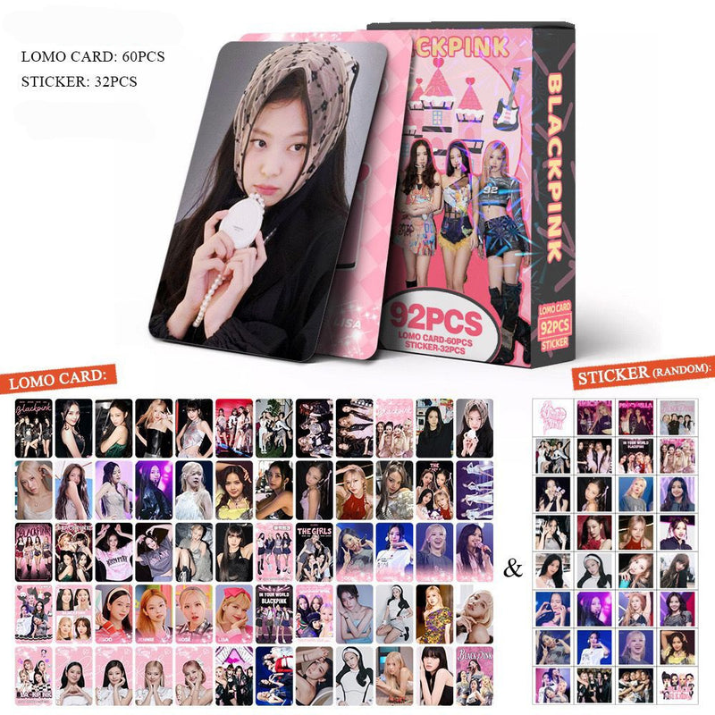 KITS DIVERSOS - BLACKPINK 92 PÇS (60 PHOTOCARDS + 32 ADESIVOS)