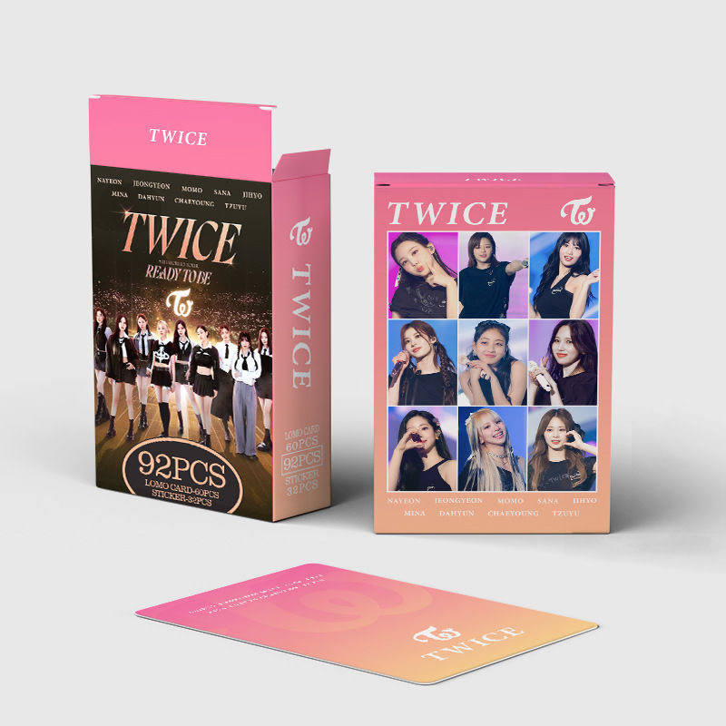 KIT TWICE READY TO BE - 92 PÇS (60 PHOTOCARDS + 32 ADESIVOS)