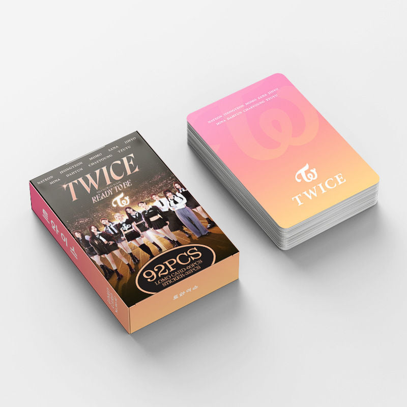 KIT TWICE READY TO BE - 92 PÇS (60 PHOTOCARDS + 32 ADESIVOS)