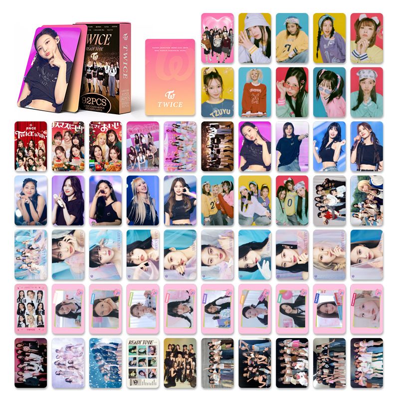 KIT TWICE READY TO BE - 92 PÇS (60 PHOTOCARDS + 32 ADESIVOS)