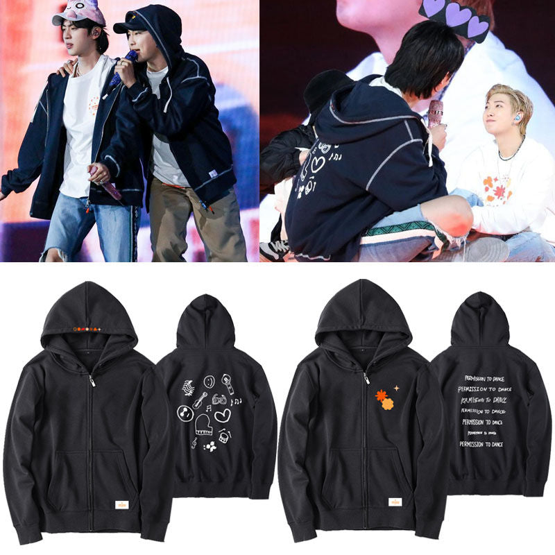 BTS PERMISSION TO DANCE SWEATSHIRT (black/white)