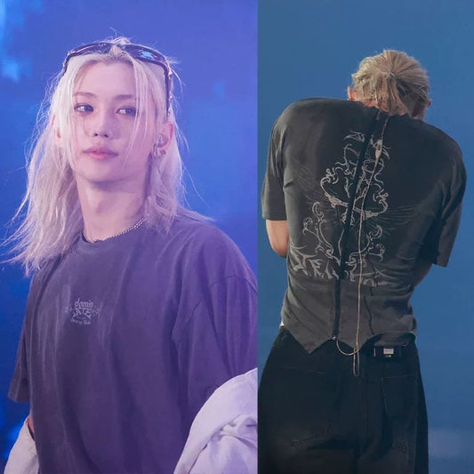 CAMISETAS STRAY KIDS DOMIN ATE TOUR 2024 100% ALGODÃO