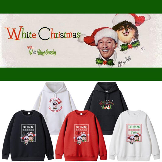 SUDADERAS DE NAVIDAD BLANCAS DE V &amp; BING CROSBY