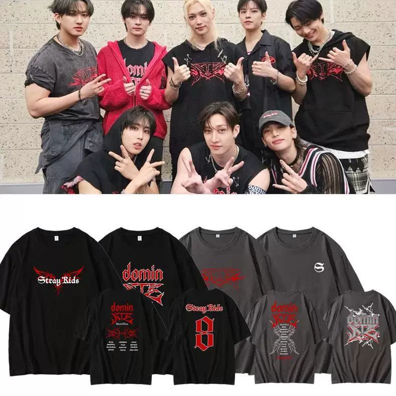 CAMISETAS STRAY KIDS ATE 100% ALGODÃO