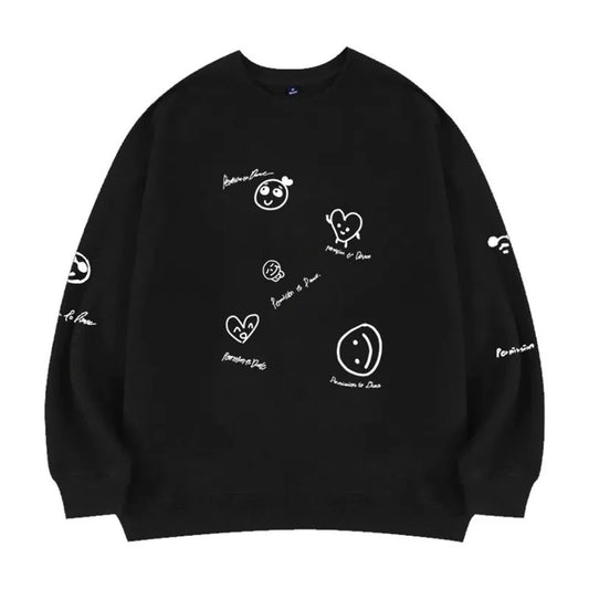 BTS PERMISSION TO DANCE SWEATSHIRT (black/white)