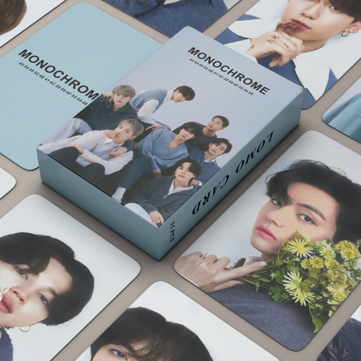 PHOTOCARDS BTS MONOCHROME 55 PÇS